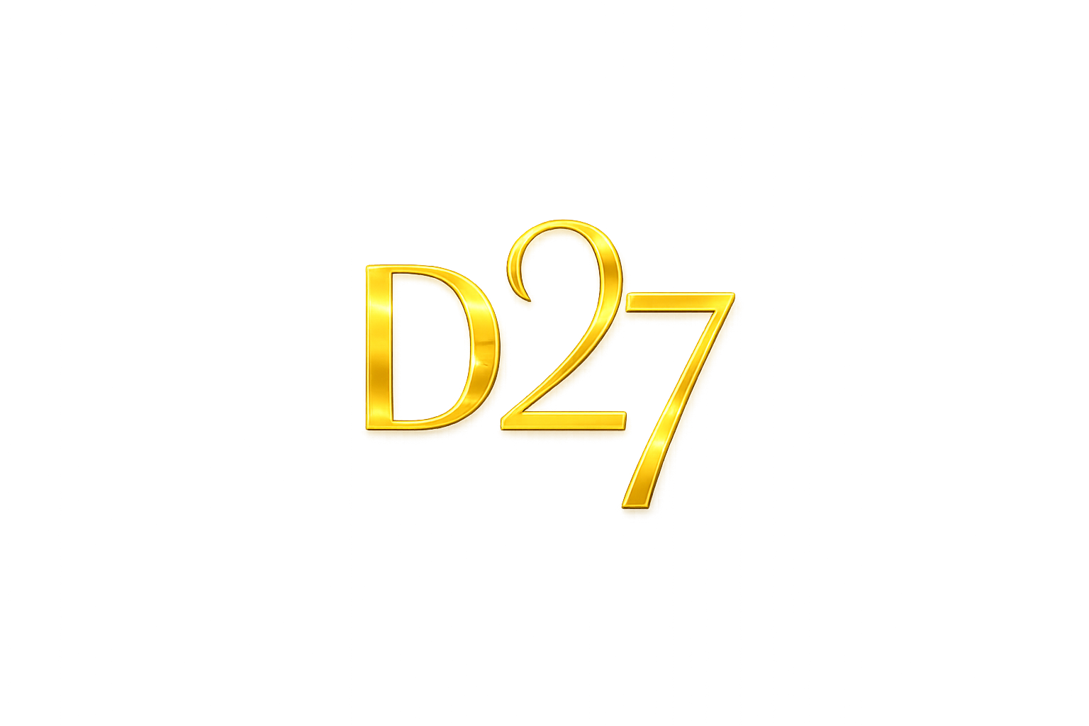 elegant gold d27 logo design (1)
