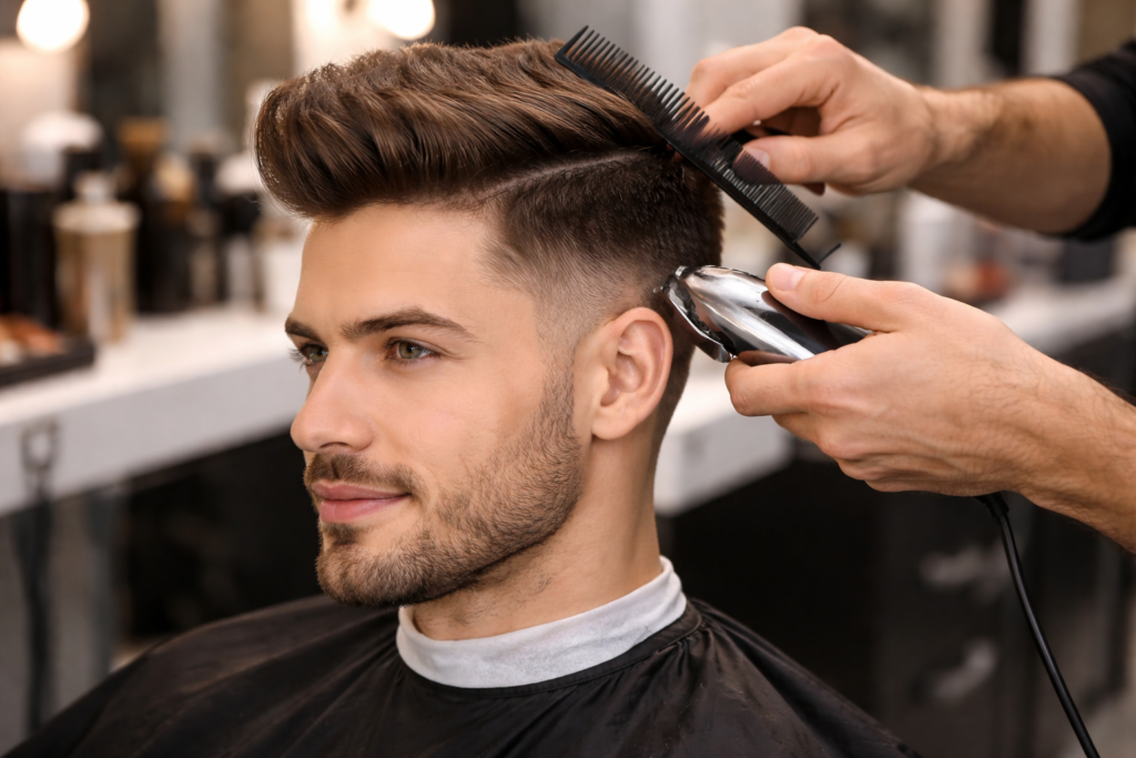 Fresh Fade In The Barbershop 1024x683