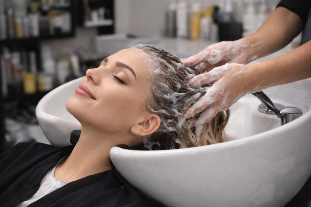 Hair Wash At The Salon 1024x683